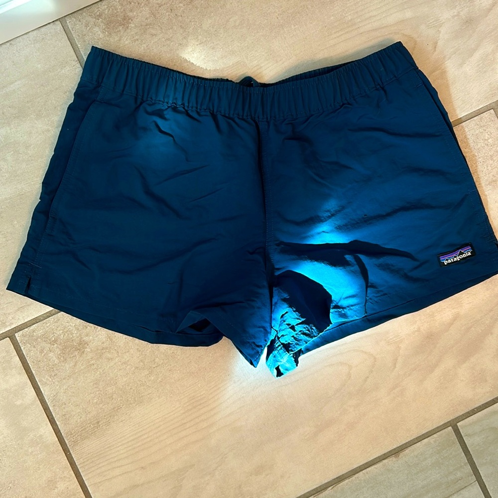 Navy blue Patagonia baggies shorts